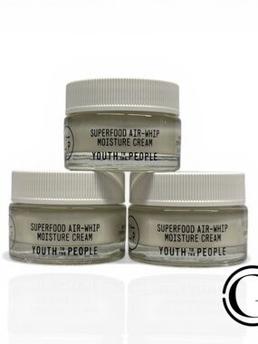 PACK OF 3 Youth To The People Superfood Air-Whip Cream Face Moisturizer - 0.5 oz